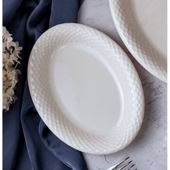 Блюдо овальное 24 см, цвет белый, ALUMILITE AQUA, Porland, изображение 3