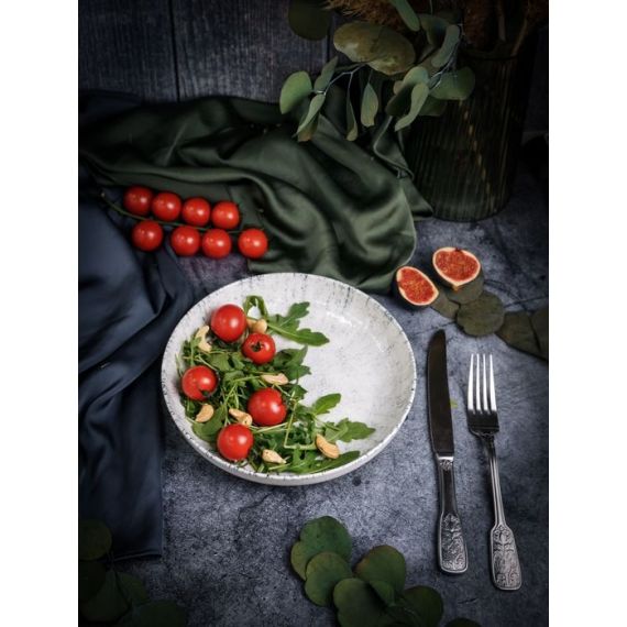 Салатник полуглубокий 22см,  цвет серый, BLIZZARD, Porland, изображение 2