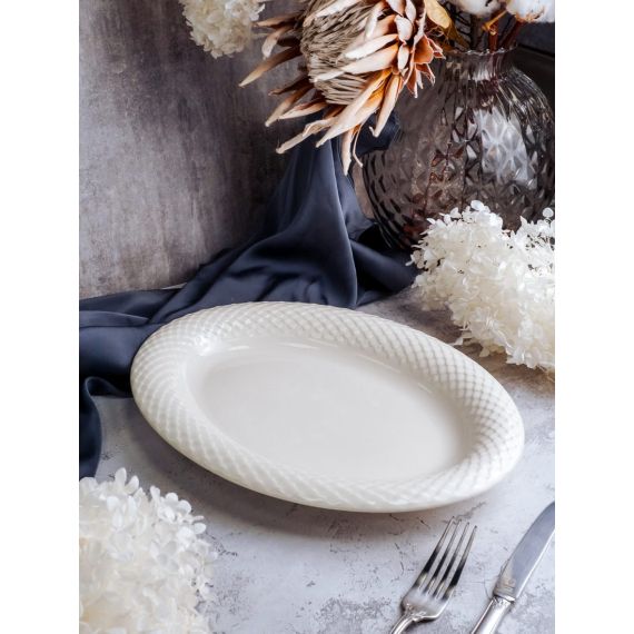 Блюдо овальное 34 см, цвет белый, ALUMILITE AQUA, Porland, изображение 2