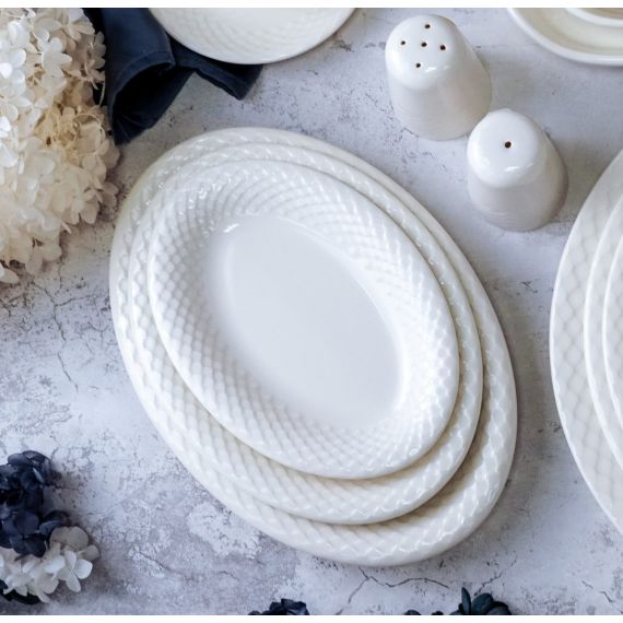 Блюдо овальное 20 см, цвет белый, ALUMILITE AQUA, Porland, изображение 2