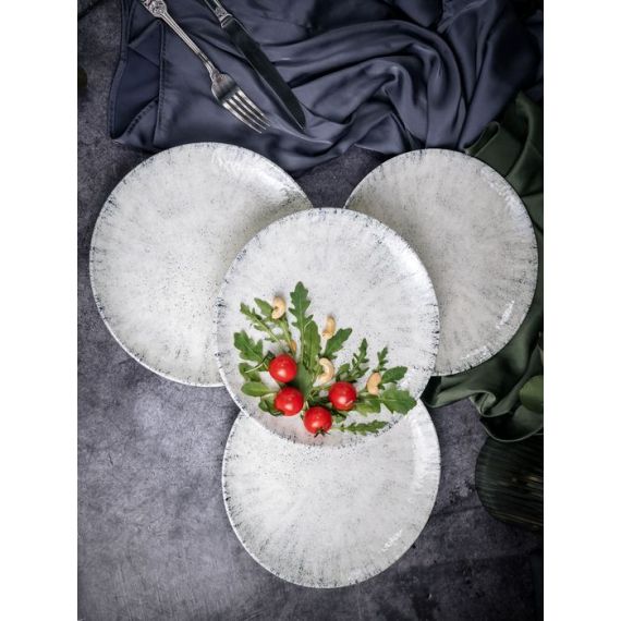 Тарелка мелкая 25 см, без борта,  цвет серый, BLIZZARD, Porland, изображение 14