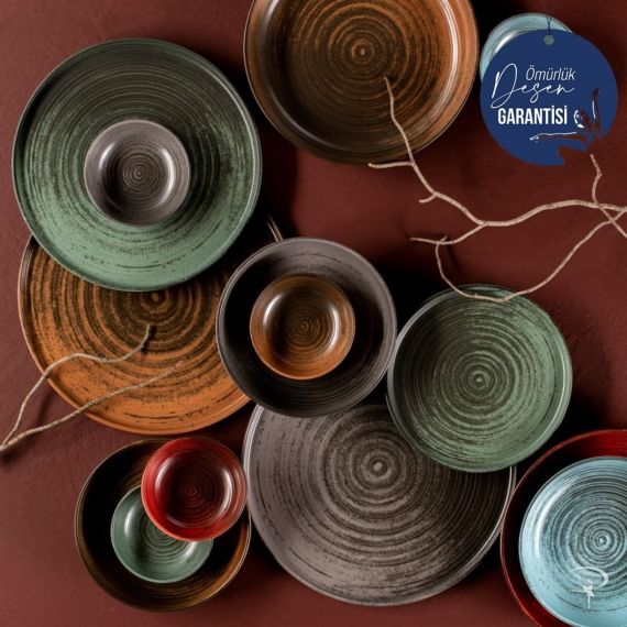 Тарелка с вертикальным бортом 30 см, Lykke Коричневый, Porland, изображение 3