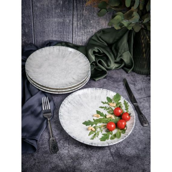 Тарелка мелкая 25 см, без борта,  цвет серый, BLIZZARD, Porland, изображение 16