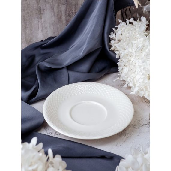 Блюдце для чайной чашки 16 см, цвет белый, ALUMILITE AQUA, Porland, изображение 2