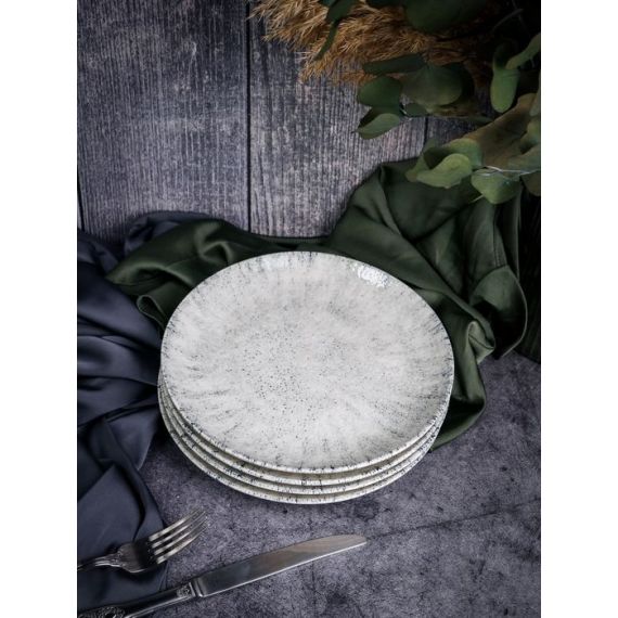 Тарелка мелкая 25 см, без борта,  цвет серый, BLIZZARD, Porland, изображение 10