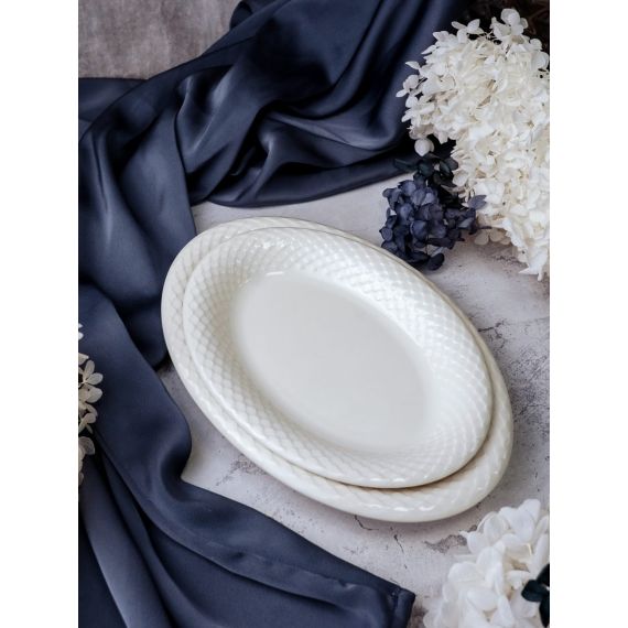 Блюдо овальное 24 см, цвет белый, ALUMILITE AQUA, Porland, изображение 7