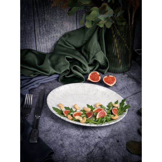 Блюдо овальное 26 х 19 см,  цвет серый, BLIZZARD, Porland, изображение 5