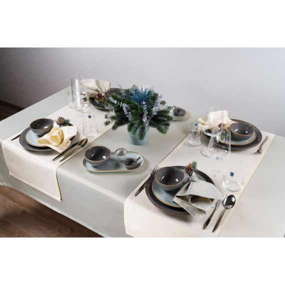 Тарелка прямоугольная 31*18 см, Seasons Темно-серый, Porland, изображение 33