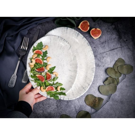 Блюдо овальное 26 х 19 см,  цвет серый, BLIZZARD, Porland, изображение 10