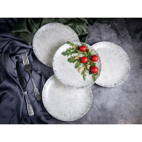 Тарелка мелкая 21 см, без борта,  цвет серый, BLIZZARD, Porland, изображение 15