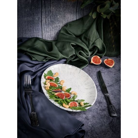 Блюдо овальное 26 х 19 см,  цвет серый, BLIZZARD, Porland, изображение 4