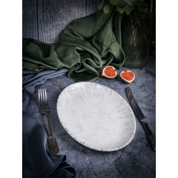 Блюдо овальное 26 х 19 см,  цвет серый, BLIZZARD, Porland, изображение 12