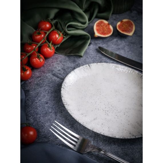 Блюдо овальное 21 х 16 см,  цвет серый, BLIZZARD, Porland, изображение 3