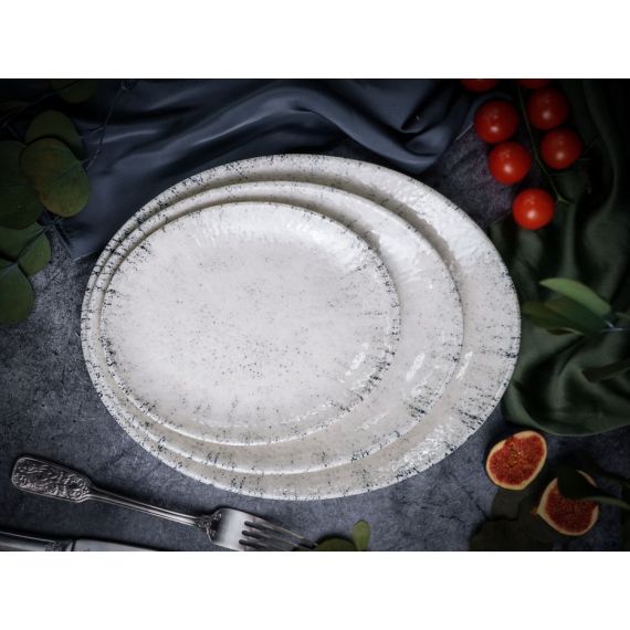 Блюдо овальное 26 х 19 см,  цвет серый, BLIZZARD, Porland, изображение 22