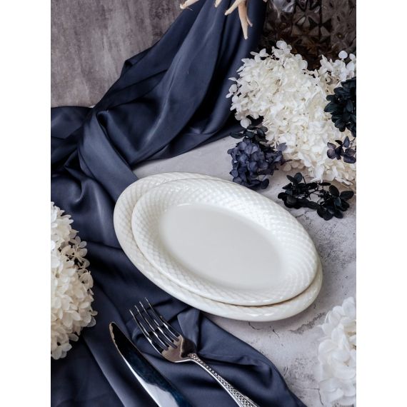 Блюдо овальное 24 см, цвет белый, ALUMILITE AQUA, Porland, изображение 2