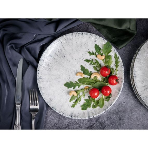 Тарелка мелкая 25 см, без борта,  цвет серый, BLIZZARD, Porland, изображение 2