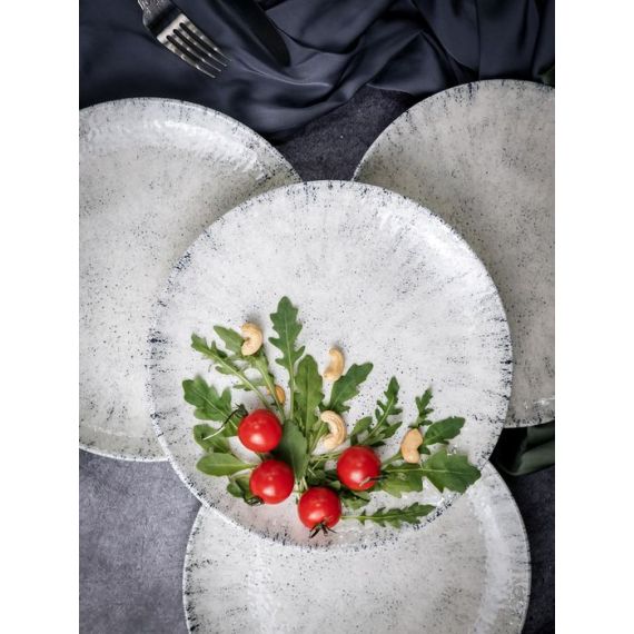 Тарелка мелкая 25 см, без борта,  цвет серый, BLIZZARD, Porland, изображение 13