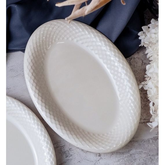 Блюдо овальное 28 см, цвет белый, ALUMILITE AQUA, Porland, изображение 2