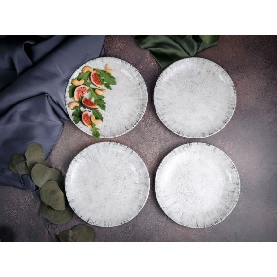 Тарелка мелкая 17 см, без борта,  цвет серый, BLIZZARD, Porland, изображение 20