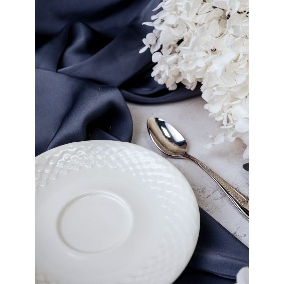 Блюдце для кофейной чашки 12 см, цвет белый, ALUMILITE AQUA, Porland, изображение 3