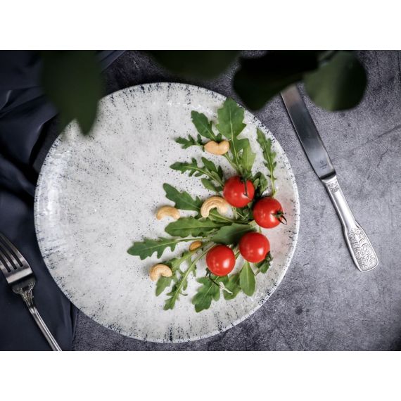 Тарелка мелкая 25 см, без борта,  цвет серый, BLIZZARD, Porland, изображение 7