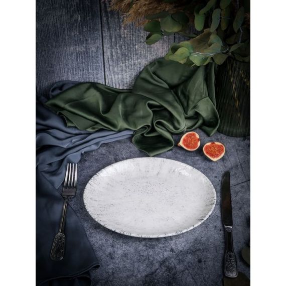 Блюдо овальное 26 х 19 см,  цвет серый, BLIZZARD, Porland, изображение 14