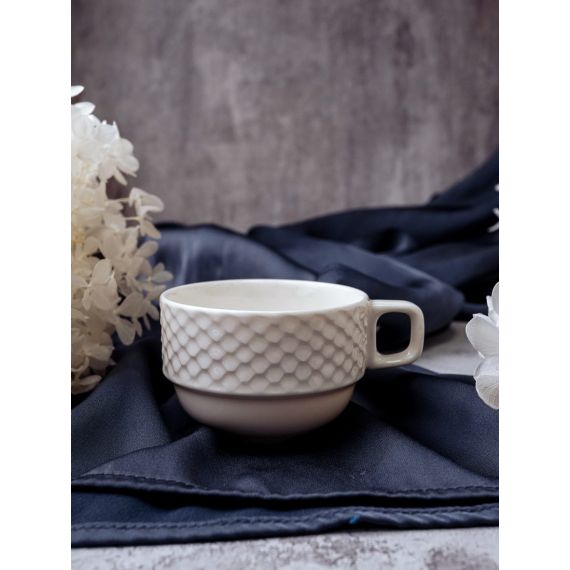 Чашка кофейная 75 мл, цвет белый, STORM, Porland, изображение 4