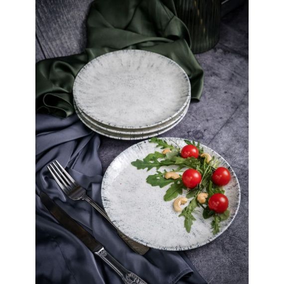 Тарелка мелкая 21 см, без борта,  цвет серый, BLIZZARD, Porland, изображение 17