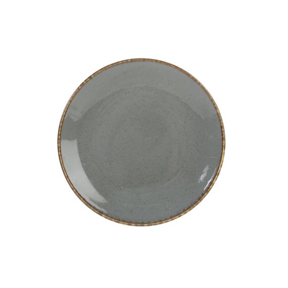 Тарелка 28 см безбортовая, Seasons Темно-серый, Porland, изображение 2