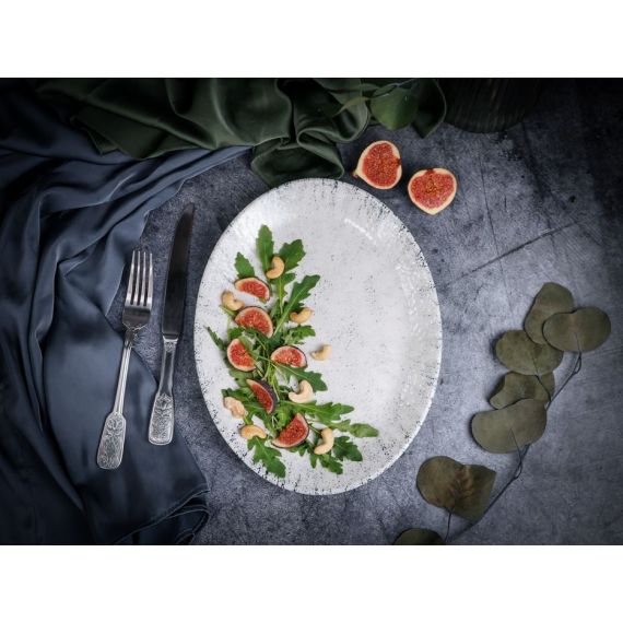 Блюдо овальное 31 х 24 см,  цвет серый, BLIZZARD, Porland, изображение 12