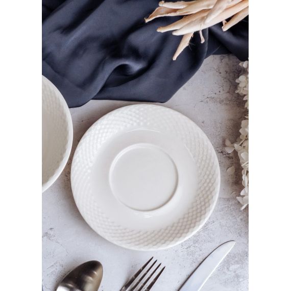 Блюдце для салатника 16 см, цвет белый, ALUMILITE AQUA, Porland, изображение 4