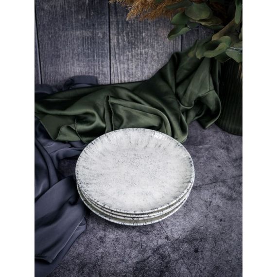 Тарелка мелкая 21 см, без борта,  цвет серый, BLIZZARD, Porland, изображение 13