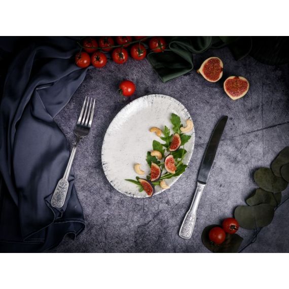 Блюдо овальное 21 х 16 см,  цвет серый, BLIZZARD, Porland, изображение 10