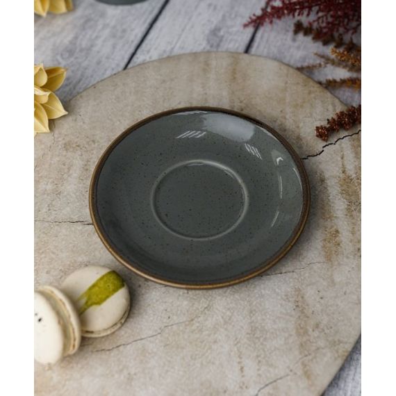Блюдце 16 см, Seasons Темно-серый, Porland, изображение 2