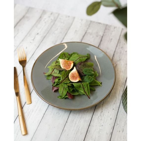 Тарелка 24 см безбортовая, Seasons Темно-серый, Porland, изображение 30