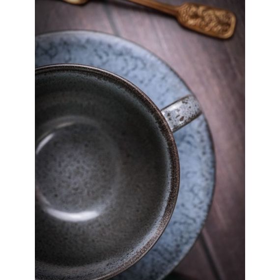 Блюдце для кофейной чашки, 16 см, цвет голубой, FROST, Porland, изображение 6