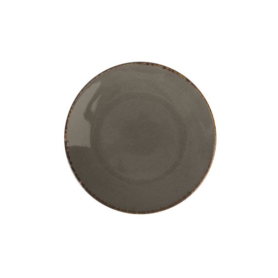 Тарелка 30 см безбортовая, Seasons Темно-серый, Porland, изображение 2