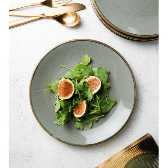 Тарелка 24 см безбортовая, Seasons Темно-серый, Porland, изображение 17