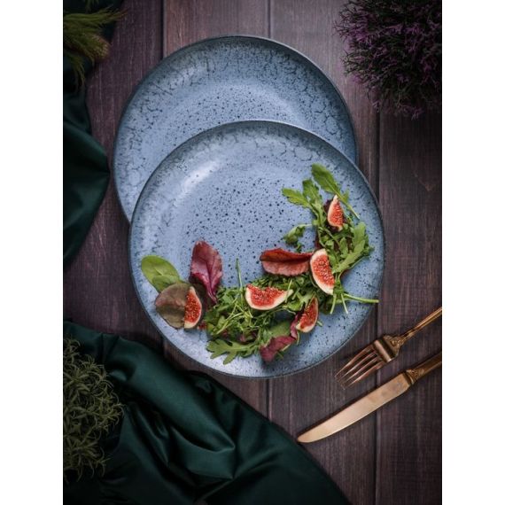 Тарелка плоская без рима 26см, цвет голубой, FROST, Porland, изображение 10