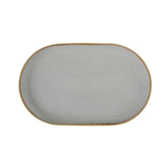 Блюдо овальное 32х20 см, Seasons Серый, Porland, изображение 2