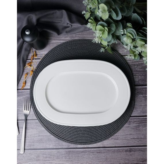 Блюдо овальное 34  см, LINE, Porland, изображение 3