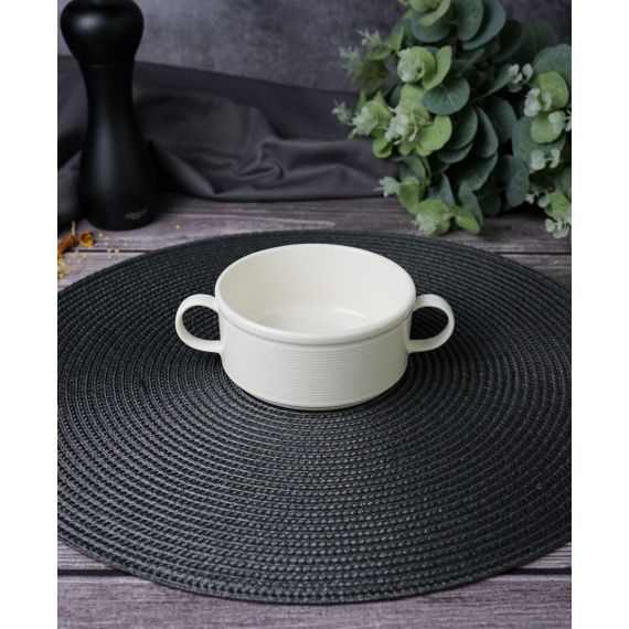 Чашка суповая с ручками 11 см, LINE, Porland, изображение 2