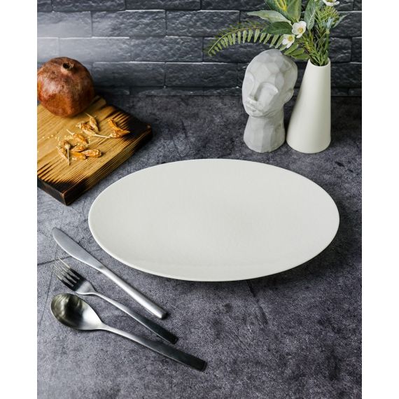 Тарелка овальная, 33 см, цвет белый, ILLUSION, Porland, изображение 2