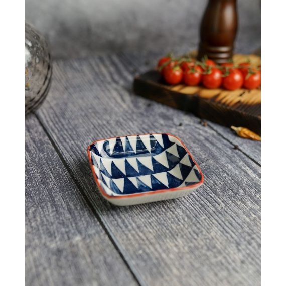 Тарелка квадратная 9 см. mix&match cobalt, изображение 3