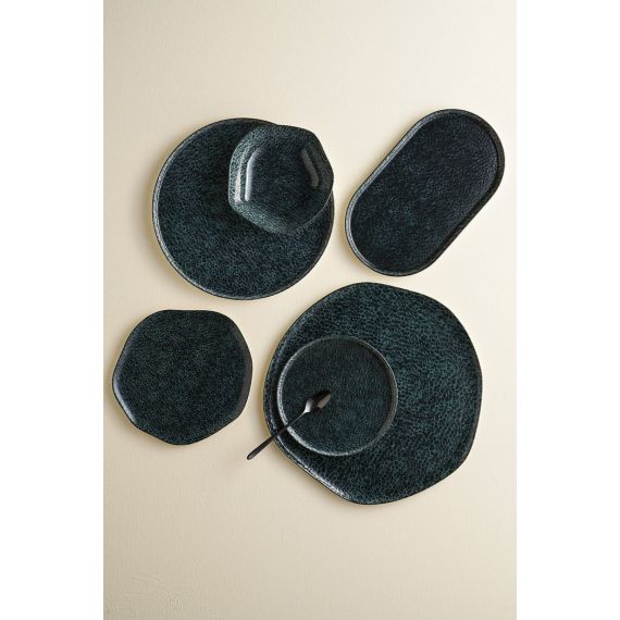 Тарелка с бортом 30см, цвет черный, MOSS, Porland, изображение 5