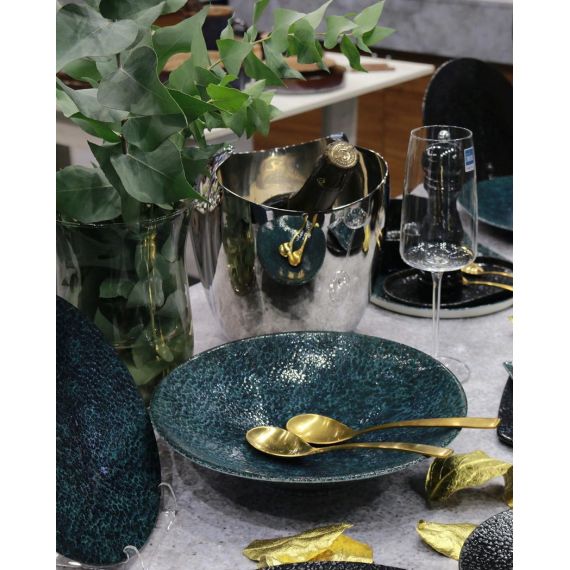 Тарелка квадратная 27см, цвет черный, MOSS, Porland, изображение 3