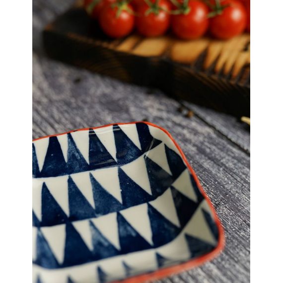 Тарелка квадратная 9 см. mix&match cobalt, изображение 4