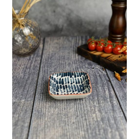 Тарелка квадратная 9 см. mix&match cobalt, изображение 3