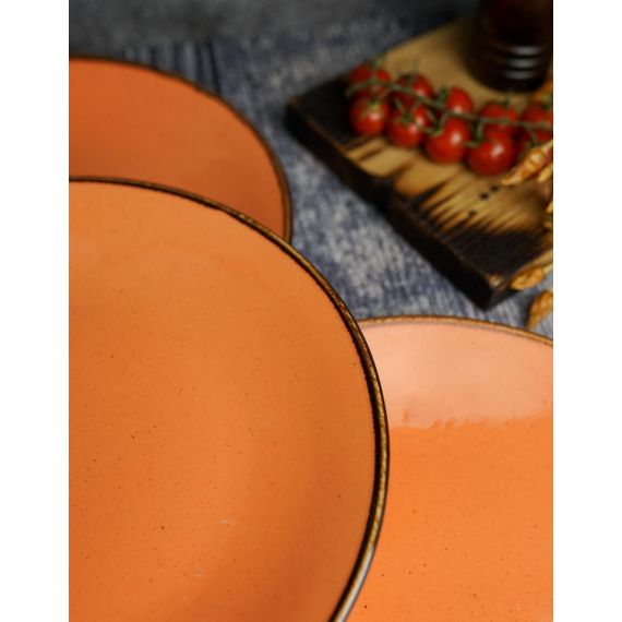 Тарелка 28 см безбортовая, Seasons Оранжевый, Porland, изображение 10