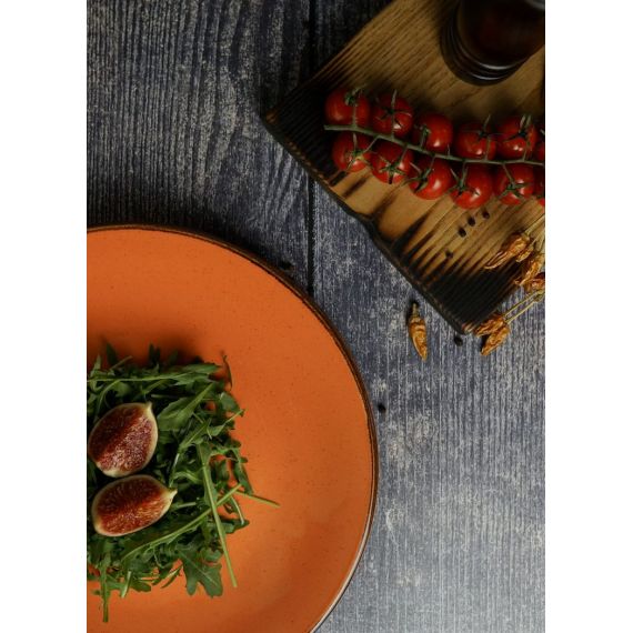 Тарелка 28 см безбортовая, Seasons Оранжевый, Porland, изображение 14